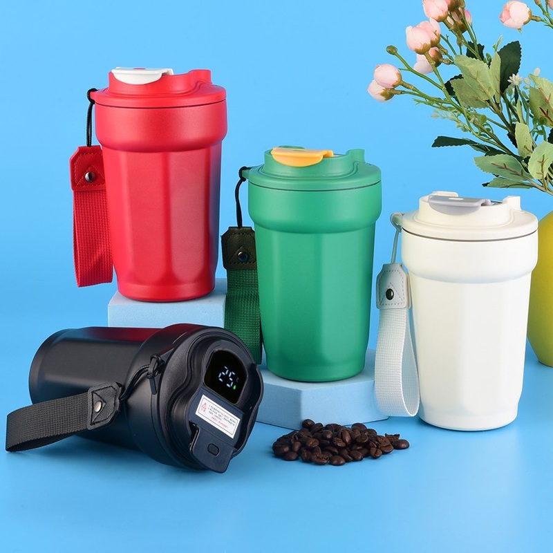 Wholesale Insulated Stainless Steel Coffee Thermos Intelligent Digital Display Insulation Cup for Sports Gym – Digital Display Insulation Cup and Thermos Intelligent Digital price