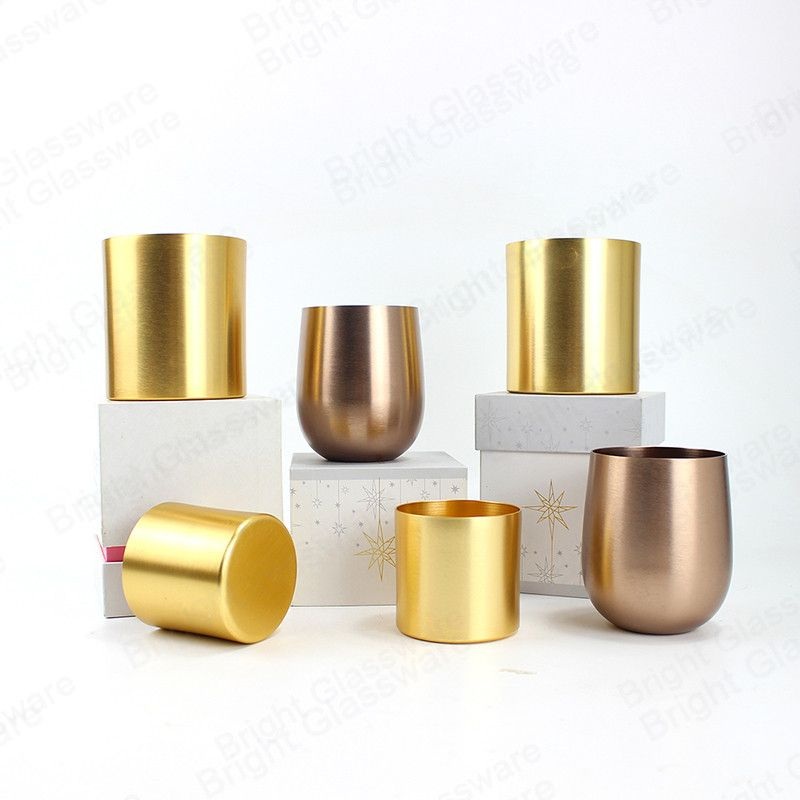 16 Oz Gold Metal Candle Container Aluminum Tumbler Cups – Candle Container and Metal Can