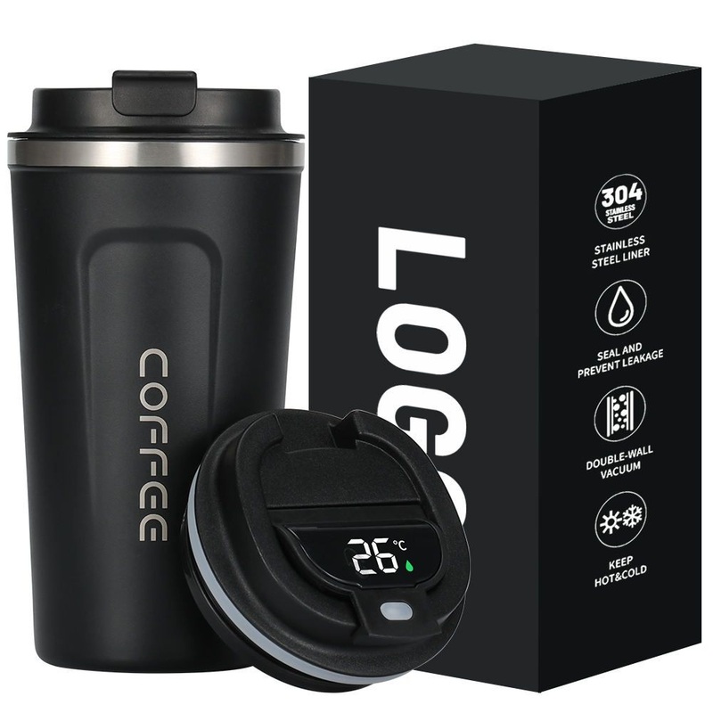 380ml/510ml Smart Water Bottle LED Display Coffee Mug Stainless Steel Water Bottle with New Lid – Insulated Mug and LED Display Bottle price