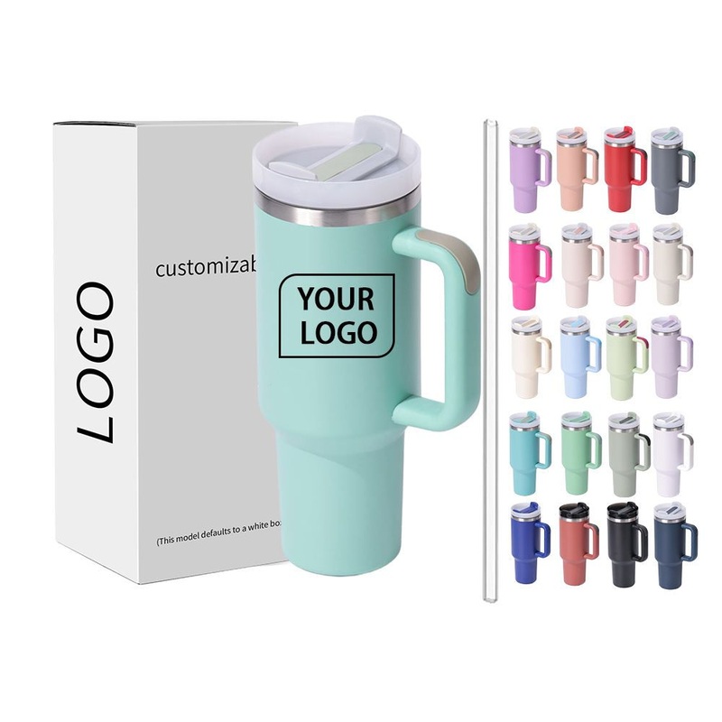 40 oz Tumbler with Handle Double Wall Vacuum Insulated 304 Stainless Steel Hot Selling 40 oz Camping Classic Mugs Mug Tumbler – 40oz Sublimation Tumbler and 40oz Ice-Cold Mug with Handle and Straw price