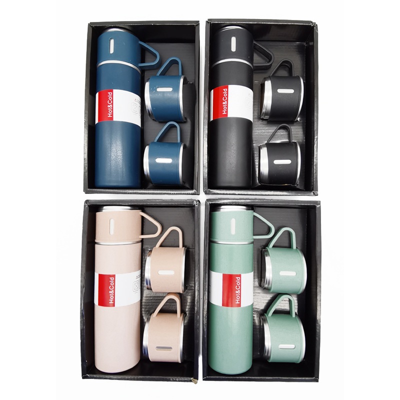 450ml Vacuum Flask with Two Cap of 150ml Gift Set – Stainless Steel Bottle and Water Bottle price