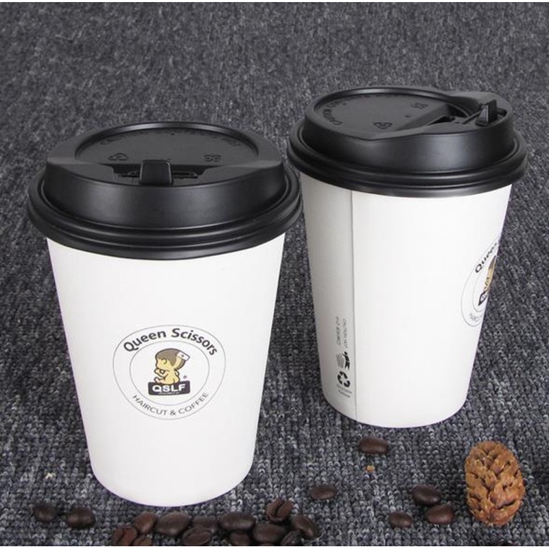 4oz/16oz Disposable Hot Drinking Kraft Paper Coffee Cup with Lids – Paper Cup and Coffee Cup price