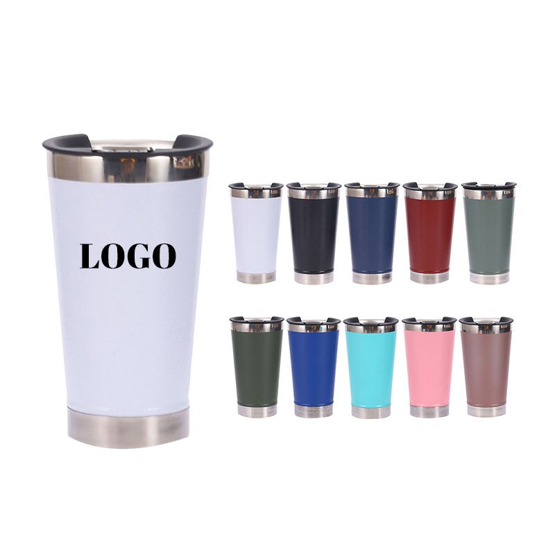 Custom Logo Vacuum Thermal Mug Stainless Steel Double Wall 16oz Beer Cup – Vacuum Cup and Thermal Cup price