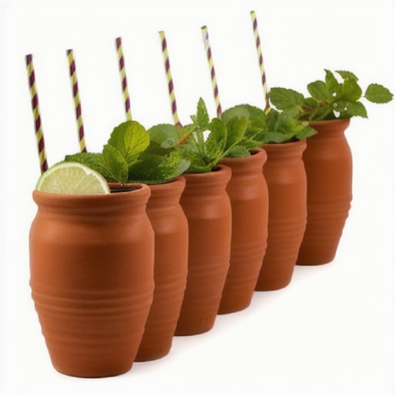 Customize Classic Cocktail Tea Cup Tiki Mug Handmade Terracotta Clay Cup – Clay Cups and Terracotta Clay Cups price