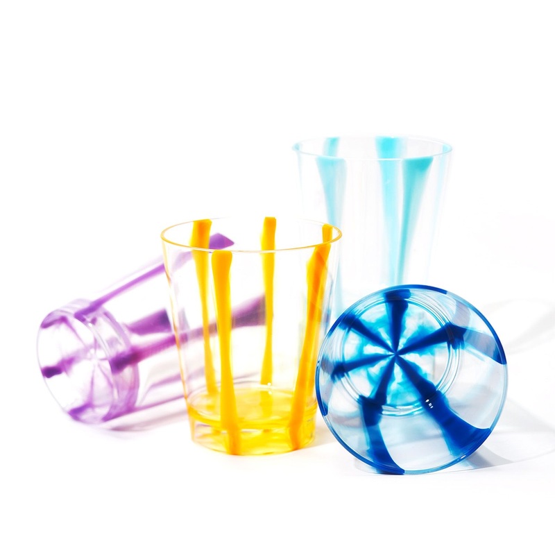 Factory Customized Striped 17oz 500ml Tumbler Acrylic PS Ms Plastic Cup – Acrylic Cup and Acrylic Tumbler price