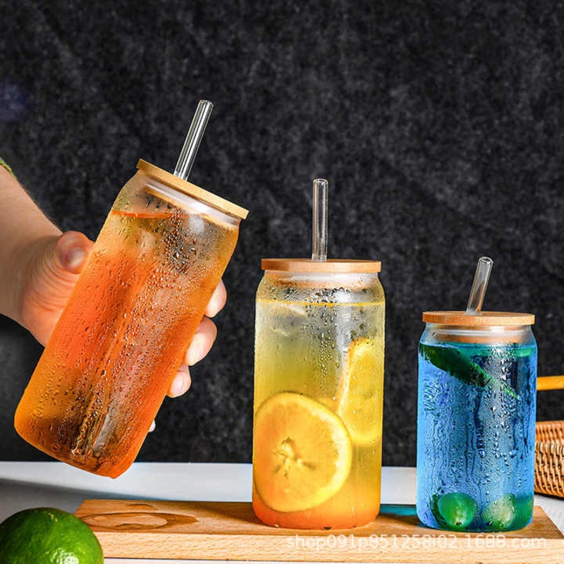 High Borosilicate Glass Environmental Protection Glass Cup for Food Storage – Glass Cups and Glass Cup with Straw price