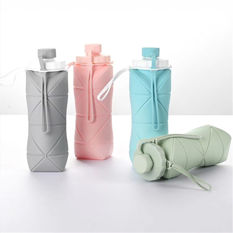 New Design Outdoor Foldable Reusable Silicone Collapsible Travel Water Bottle – Water Bottle and Silicone Water Bottle price