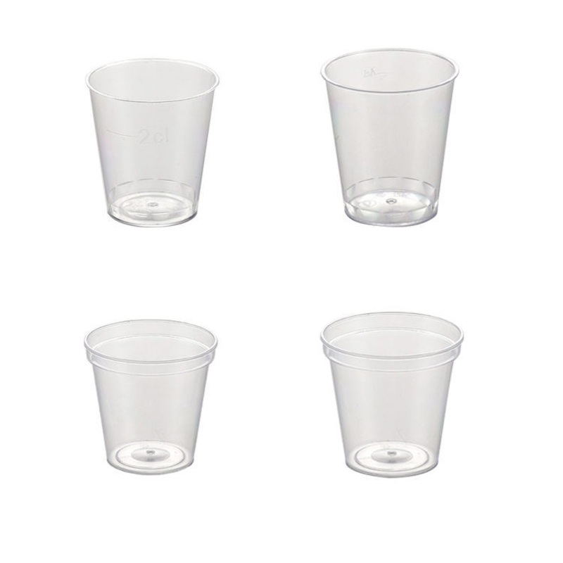 Party Wedding Bar Custom Logo Plastic Shot Glasses 1 Oz/ 20ml/ 1.5 Oz/ 2 Oz/ 50ml Disposable Shot Glass with Logo – Disposable Shot Glass and Shot Glasses Disposable price