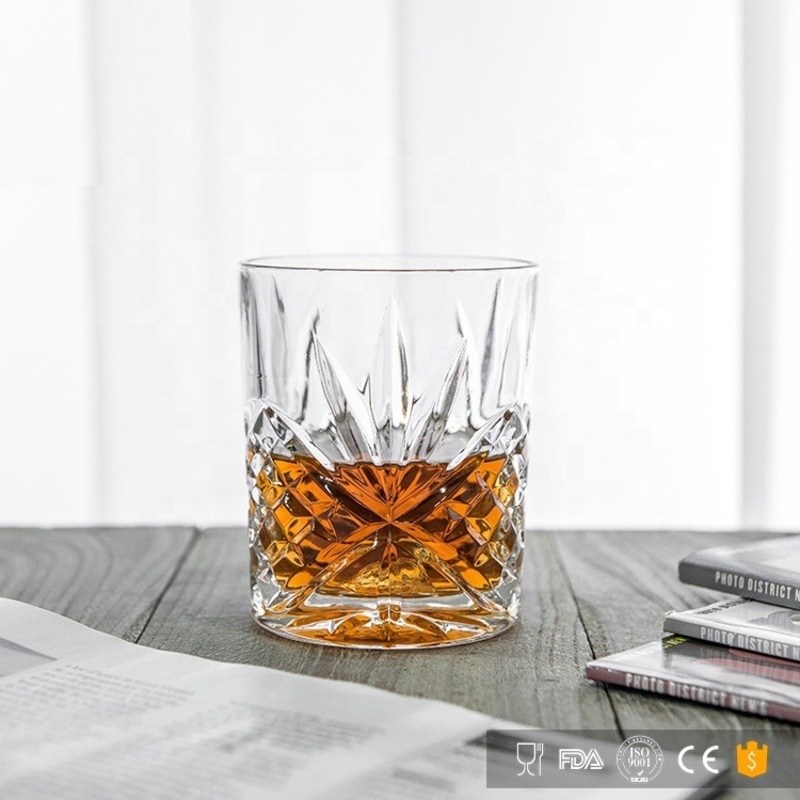 Wholesale Tumbler Whiskey Drinking Glasses Rock Whisky Wine Glass – 300ml Whiskey Glass and Whiskey Stones Glasses price