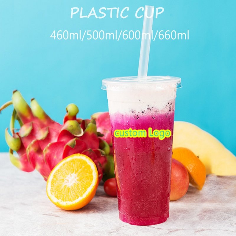 400ml 500ml 520ml 700ml Disposable Bubble Boba Milk Tea Lemonade Hard Plastic Cup Coffee Juice Hot Cold Beverage PP Cup – PP Cup and Plastic Cup price