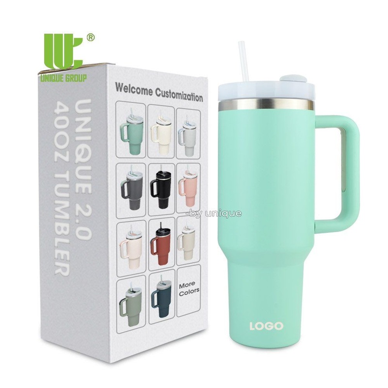 40oz Tumbler with Handle Stainless Steel Travel Mug for Iced Coffee Commute and Outdoor Use OEM – 40oz Tumbler with Handle and Stainless Steel 40oz Tumbler price