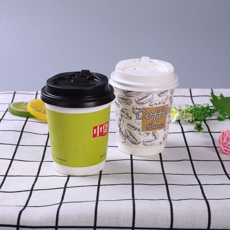 Customized Paper Cup Eco-Friendly 6oz 8oz Disposable Cup Double Wall Paper Ice Coffee Paper Cups Tea Cup – Coffee Paper Cup and Customized Paper Cup price