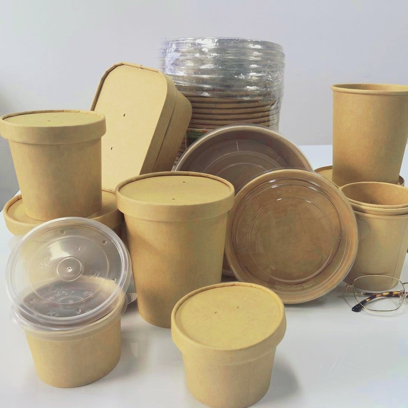 Eco-Friendly Kraft Soup Cup Container for Hot Soup/ Salad to Go – Brown Kraft Soup Container and Disposable Soup Container price