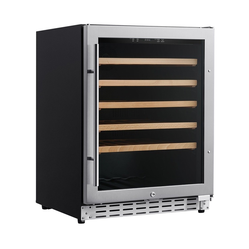 Factory OEM 118L 51 Bottles Ss Glass Door Wine Cooler for Household – Wine Cellar and Refrigerator price