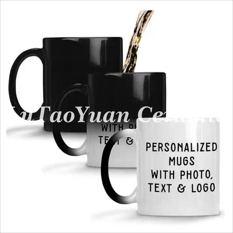 Porcelain Customize! Magic Mug Change Color Pure Color Ceramic Mug Tableware Pure Glazed Coffee Cup Kitchenware Customized Color/Pattern/Logo/Design/Style/Shape – Ceramic Tableware Set and Japanese Ceramic Tableware price