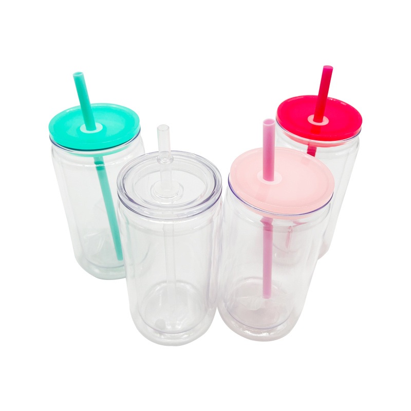 Pre-Drilled Tumblers Double Wall Snow Globe Coffee Cups with Colorful Lid and Straw 16oz Plastic Can Snow Globe Tumbler – Tumblers Double Wall and Snow Globe Tumbler price
