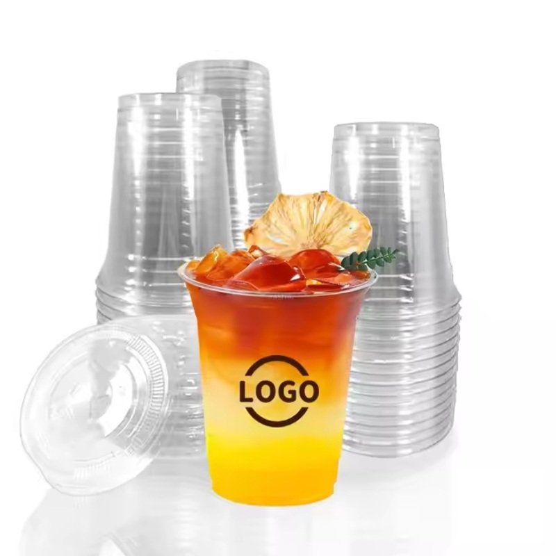 Price Good Manufacturers Wholesale Disposable Pet Plastic Disposal Cup with Lids 250 Ml – Biodegradable Cup and Disposable Cup price