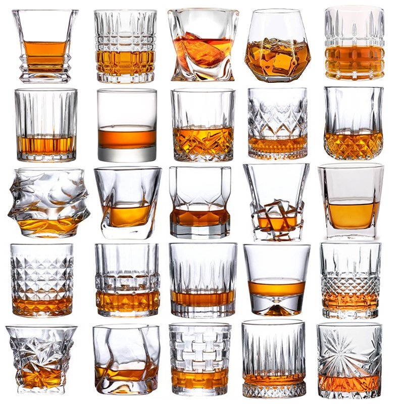 Wholesale 10oz 300ml Old Fashioned Crystal Drinking Tasting Shot Tumbler Glassware Cup Barware Round Rock Whiskey Glass for Whisky Cocktail Liquor Wine Beer – Whiskey Glass and Shot Glass price