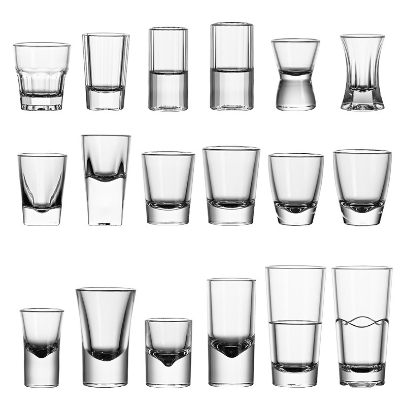 Wholesale Custom Logo 2oz Heavy Base Drinking Glass Ware Tumbler Cup Mini Tequila Espresso Coffee Whiskey Shot Glassware for Bar Party – Shot Glassware and Whiskey Glassware price