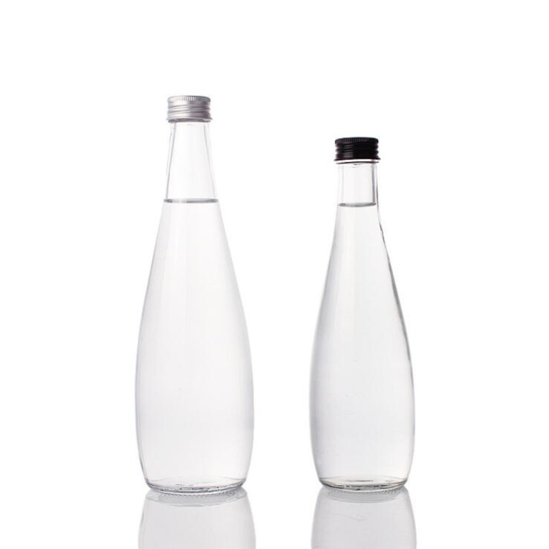330ml 500ml 750ml Mineral Water Glass Beverage Bottle Sparkling Water Bottle with Aluminum Lid 1L Water Bottle – Glass Bottle and Water Bottle