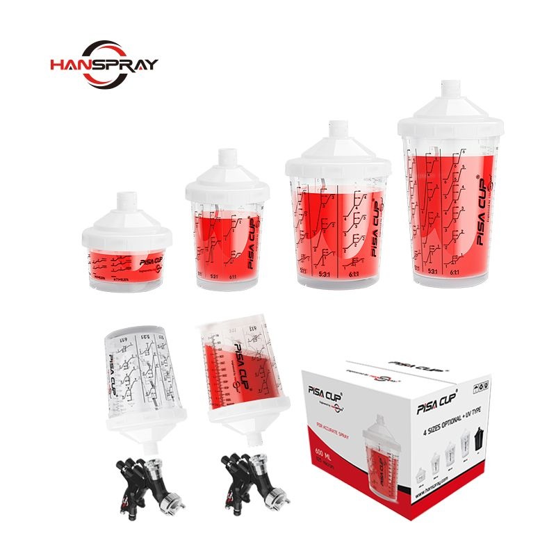 600cc Paint Spray Gun Mixing Pisa Cup Kit – Spray Gun Cup and Spray Paint Cup