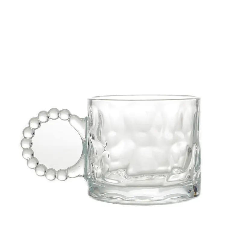 Clear Glass Water Drinkware with Handle Lightweight Coffee Cup Tea Mug Mi22994 – Crystal Wine Glasses and Drinking Crystal Wine Glasses price