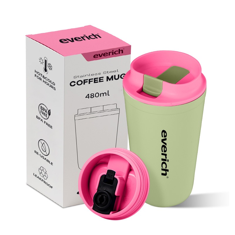 Everich Leak Proof Double Wall Vacuum 304 Stainless Steel Coffee Mug Lead Free Coffee Cup for Coffee Tea – Coffee Mug and Custom Coffee Mugs price