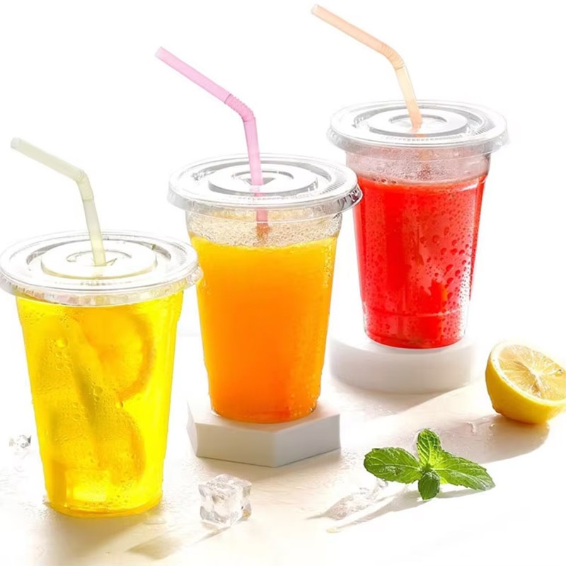 Personalized 16oz Coffee Custom Disposable Plastic Cups with Lids and Straw – Plastic Cups and Plastic Cups with Lids price