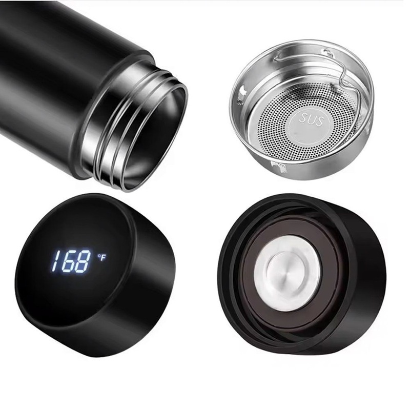 Thermal Insulated Termo Smart LED Temperature Display Metal Insulation Water Bottles Stainless Steel Intelligent Vacuum Flask – Stainless Steel Water Bottle and Insulated Bottle price
