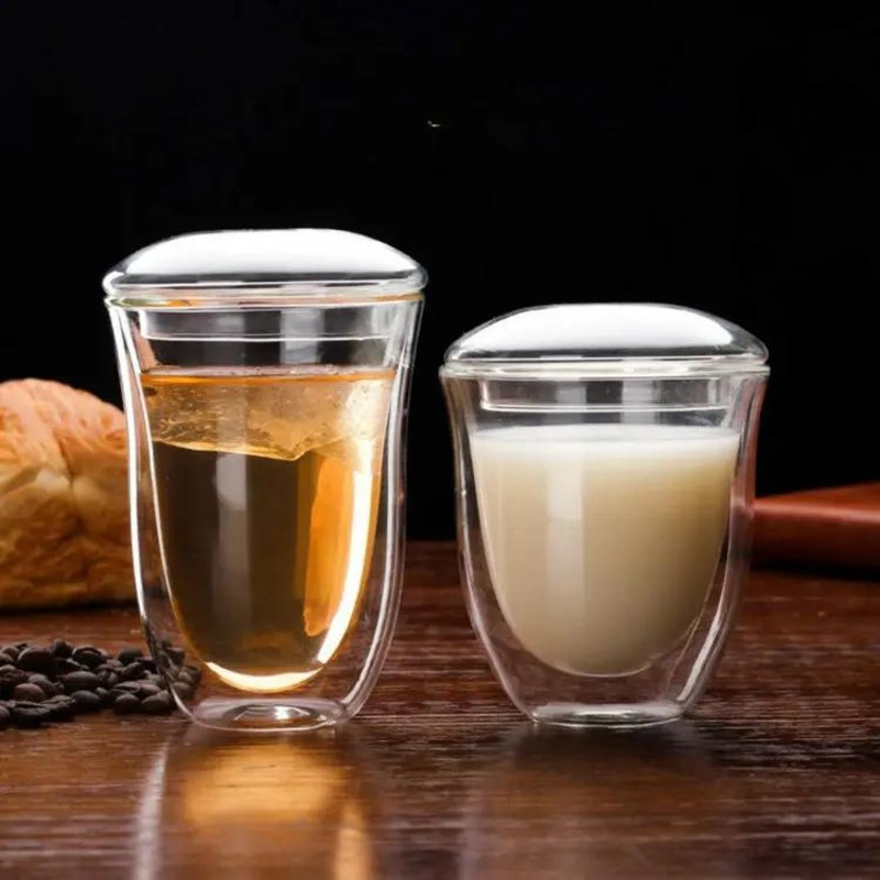 Tumbler Luxury Coffee Cups Double Wall Glass Tea Cups Glass Drinkware – Double Wall Glass Mug and Tea Glass Cup price