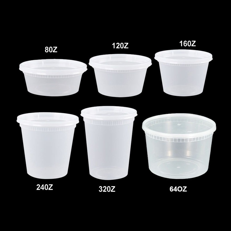 Wholesale Disposable Plastic Take Away Soup Meal Prep Container Salad Fruit Food Storage Packaging Deli Cup – Soup Cup with Lid and Plastic Sealed Soup Cup price