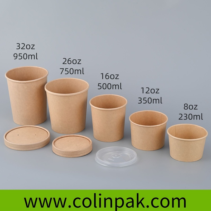 Wholesale Eco-Friendly Disposable Lunch Custom Take out Take Away Food Grade Customized Print Biodegradable Food Packaging Soup Tub Soup Cup – Soup Cup and Lunch Boxes price