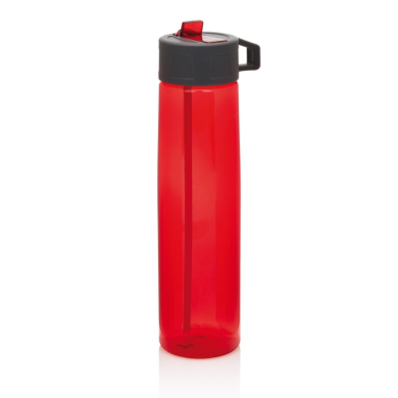 TRITAN BOTTLE with Straw in Red & Grey – Promise Promo