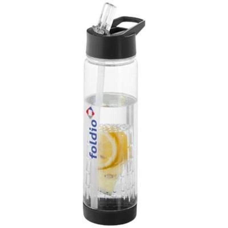 TUTTI-FRUTTI 740 ML TRITANINFUSER SPORTS BOTTLE in Clear Transparent Black – Promise Promo