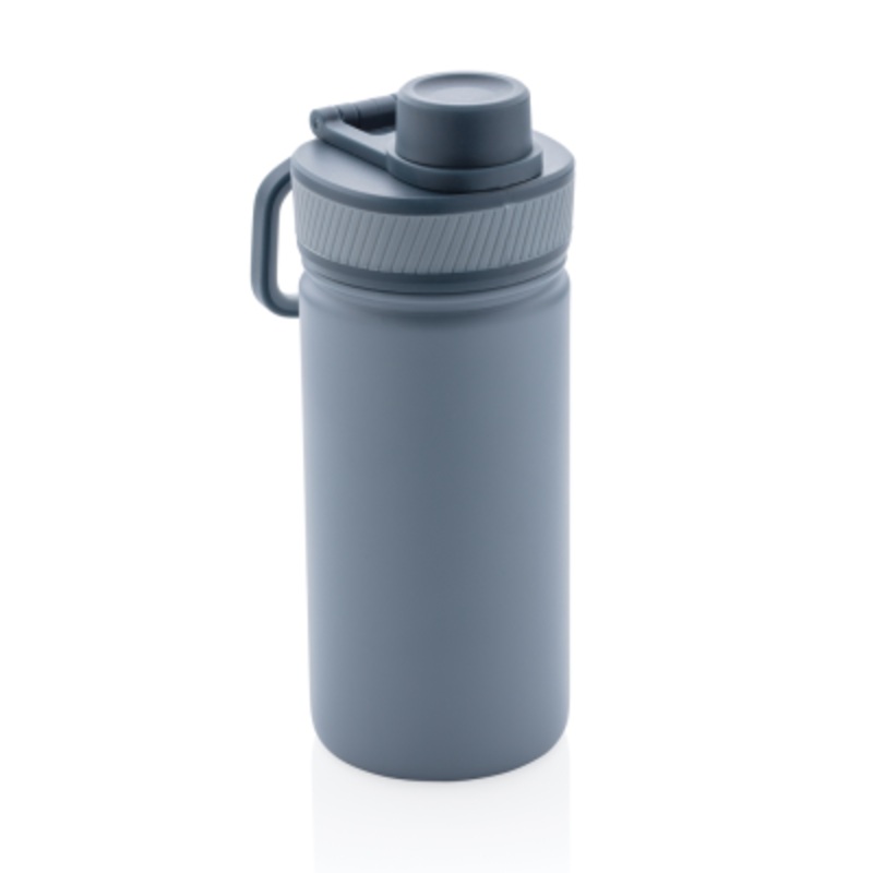 VACUUM STAINLESS STEEL METAL BOTTLE with Sports Lid 550Ml in Blue – Promise Promo
