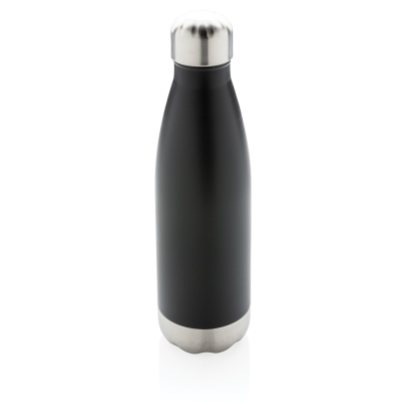 VACUUM THERMAL INSULATED STAINLESS STEEL METAL BOTTLE in Black – Promise Promo