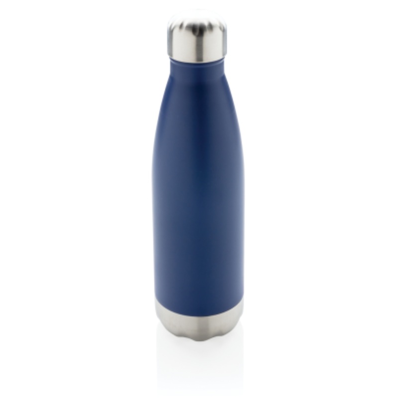 VACUUM THERMAL INSULATED STAINLESS STEEL METAL BOTTLE in Blue – Promise Promo