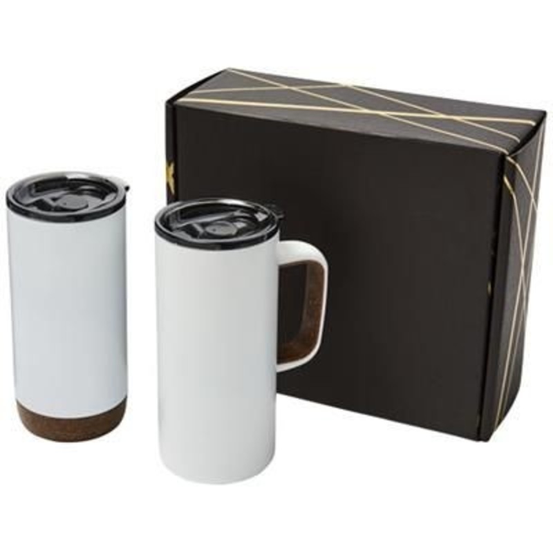 VALHALLA MUG AND TUMBLER COPPER VACUUM GIFT SET in White Solid – Promise Promo