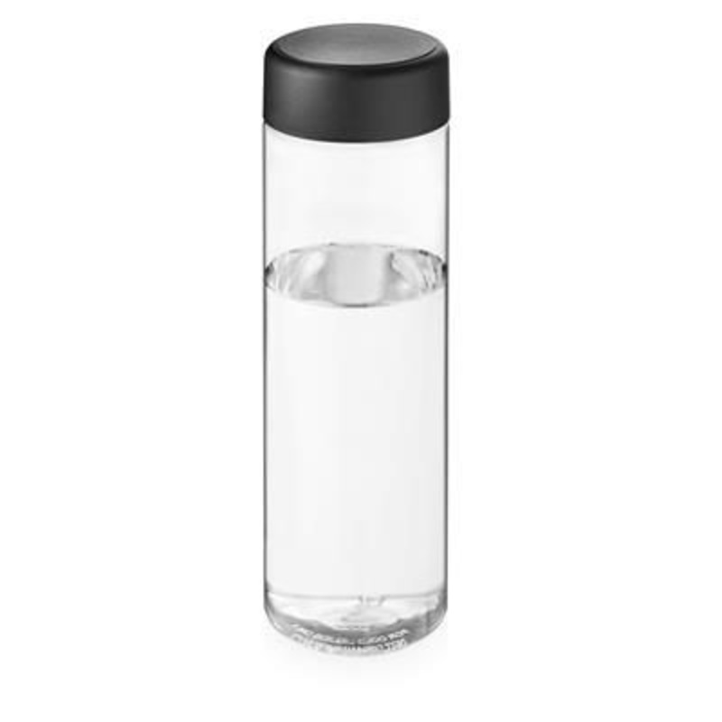 VIBE SCREW CAP BOTTLE in Transparent & Black Solid – Promise Promo