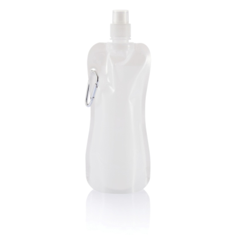 FOLDING WATER BOTTLE in White – Promise Promo