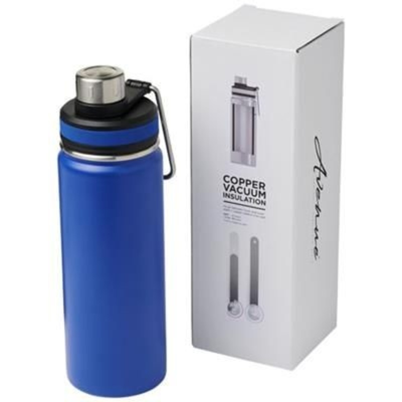 GESSI 590 ML COPPER VACUUM THERMAL INSULATED SPORTS BOTTLE in Blue – Promise Promo
