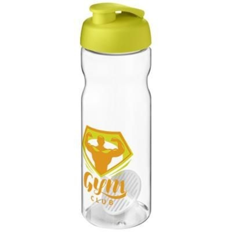 H2O ACTIVE BASE 650 ML SHAKER BOTTLE in Lime & Clear Transparent – Promise Promo