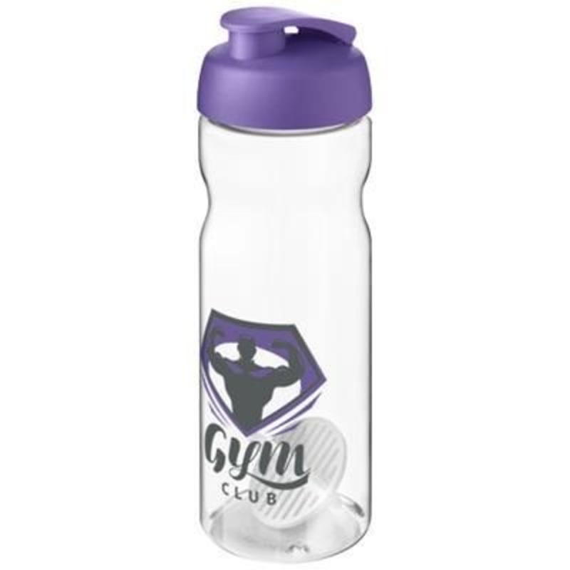 H2O ACTIVE BASE 650 ML SHAKER BOTTLE in Purple & Clear Transparent – Promise Promo