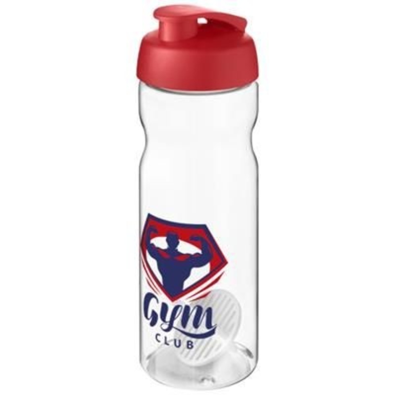 H2O ACTIVE BASE 650 ML SHAKER BOTTLE in Red & Clear Transparent – Promise Promo