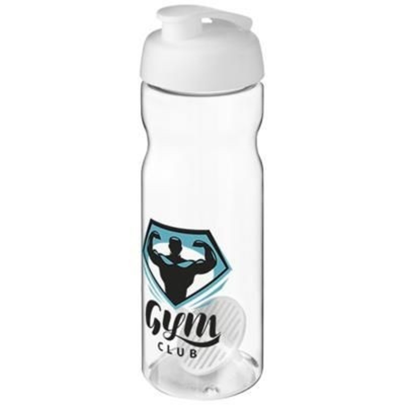 H2O ACTIVE BASE 650 ML SHAKER BOTTLE in White & Clear Transparent – Promise Promo