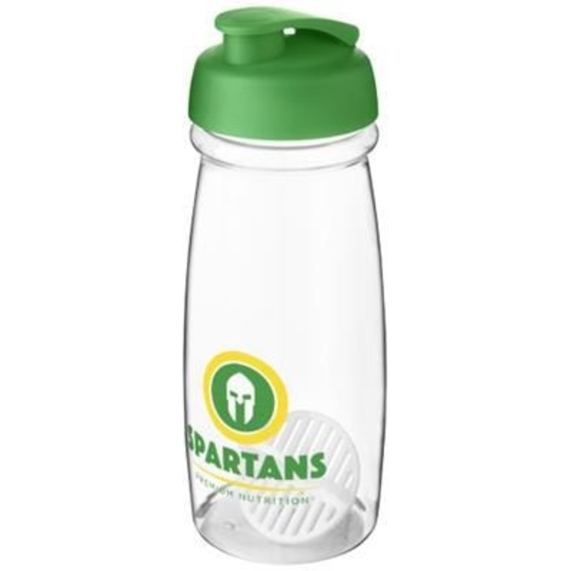 H2O ACTIVE PULSE 600 ML SHAKER BOTTLE in Green & Clear Transparent – Promise Promo