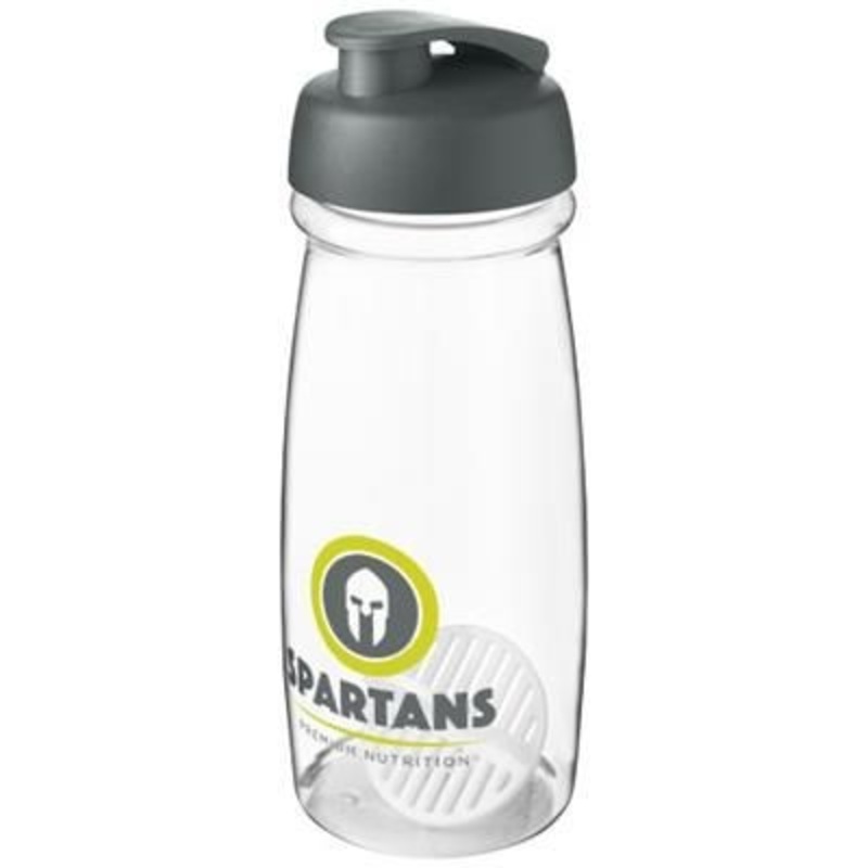 H2O ACTIVE PULSE 600 ML SHAKER BOTTLE in Grey & Clear Transparent – Promise Promo