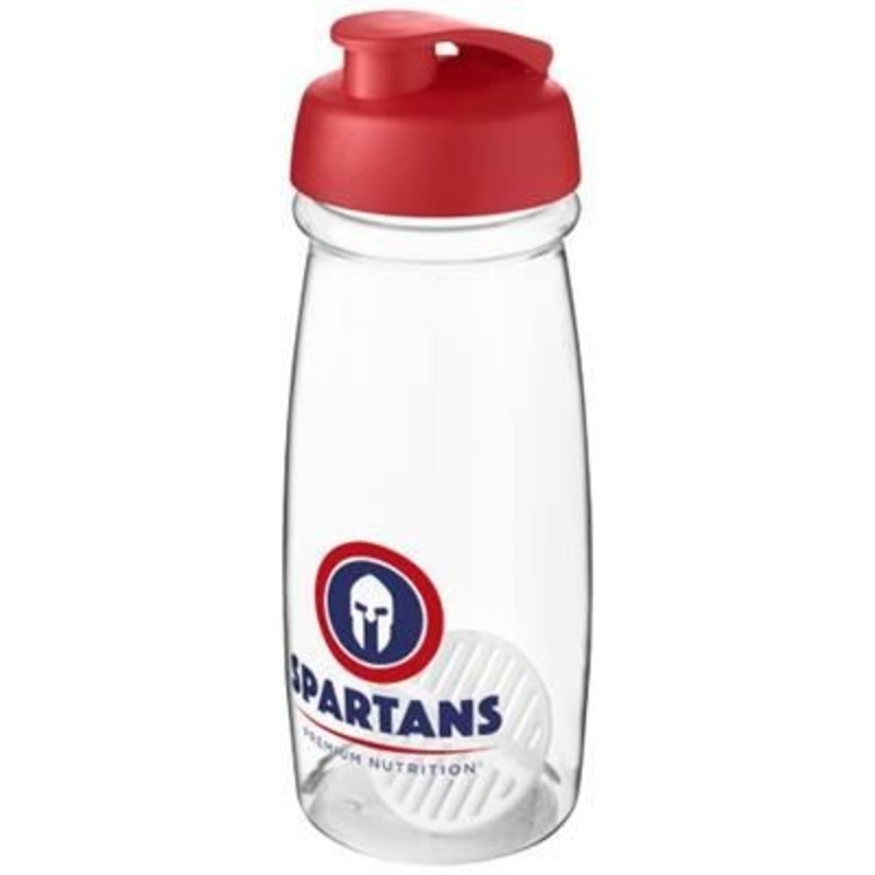 H2O ACTIVE PULSE 600 ML SHAKER BOTTLE in Red & Clear Transparent – Promise Promo