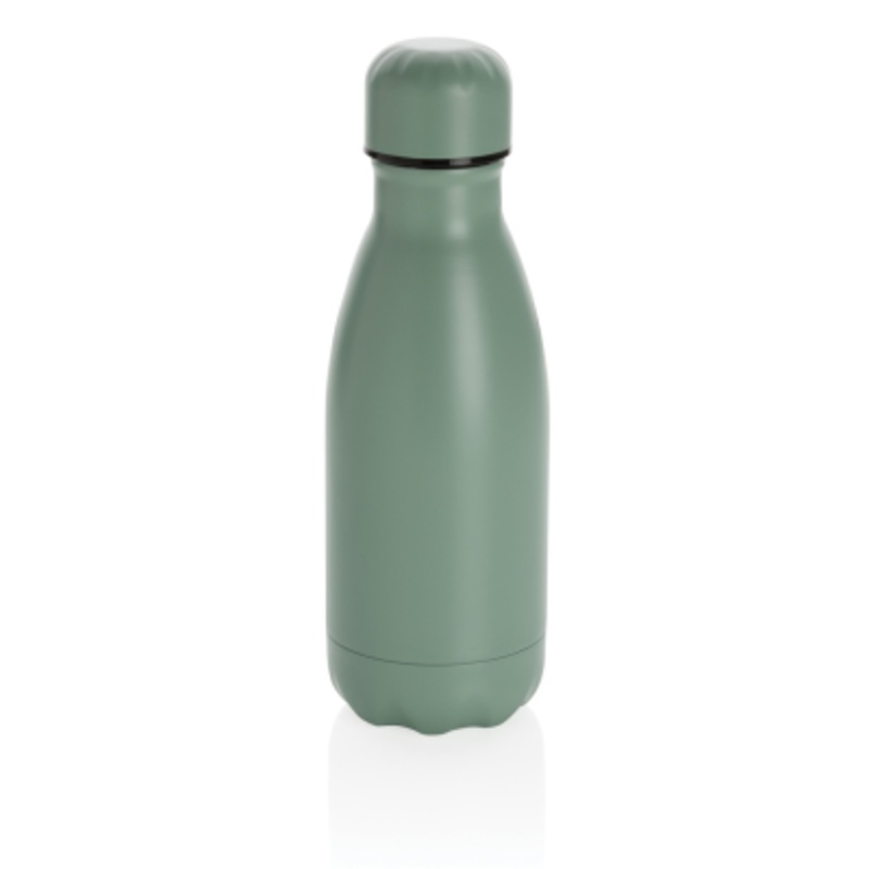 SOLID COLOUR VACUUM STAINLESS STEEL METAL BOTTLE 260ML in Green – Promise Promo