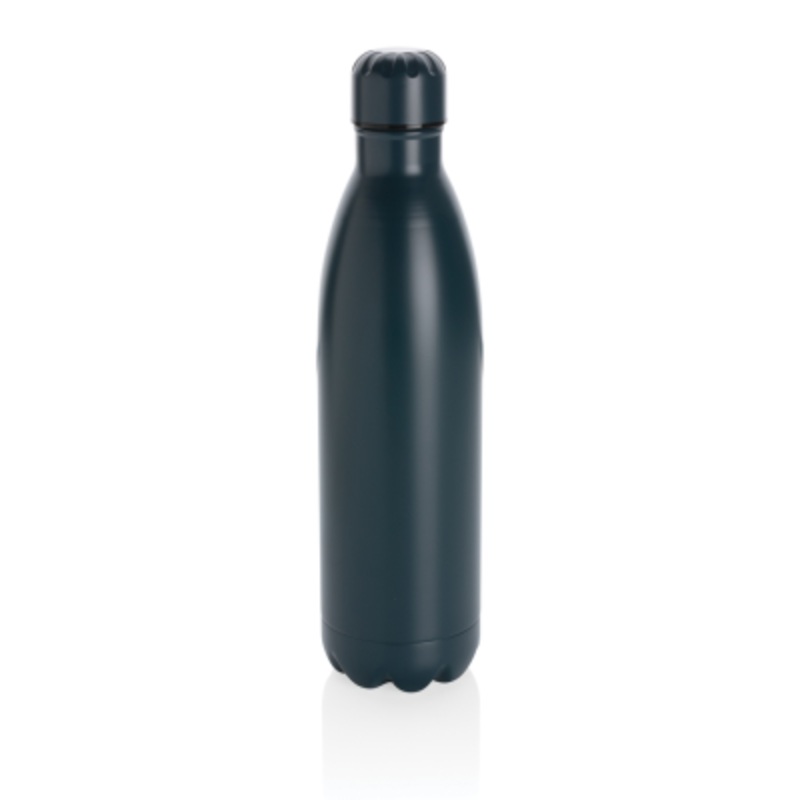 SOLID COLOUR VACUUM STAINLESS STEEL METAL BOTTLE 750ML in Blue – Promise Promo